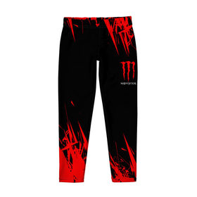 Детские леггинсы 3D с принтом MONSTER ENERGY (Z) в городе Новоалтайск, полиэстер 85%, спандекс 15% | эластичный пояс, зауженный крой | black monster | bmx | claw | cybersport | energy | monster | monster energy | moto | motocross | race | sport | киберспорт | когти | монстер энерджи | монстр | мото | мотокросс | ралли | скейтбординг | спорт | т | энергия