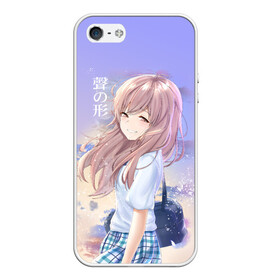 Чехол для iPhone 5/5S матовый с принтом Silent Voice в городе Новоалтайск, Силикон | Область печати: задняя сторона чехла, без боковых панелей | Тематика изображения на принте: a silent voice | anime | koe no katachi | аниме | форма голоса