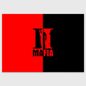Поздравительная открытка с принтом MAFIA 2 [9] в городе Новоалтайск, 100% бумага | плотность бумаги 280 г/м2, матовая, на обратной стороне линовка и место для марки
 | Тематика изображения на принте: gun | mafia | гангстер | мафия