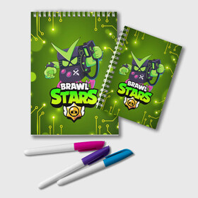 Блокнот с принтом BRAWL STARS VIRUS 8-BIT в городе Новоалтайск, 100% бумага | 48 листов, плотность листов — 60 г/м2, плотность картонной обложки — 250 г/м2. Листы скреплены удобной пружинной спиралью. Цвет линий — светло-серый
 | Тематика изображения на принте: bibi | brawl stars | coach mike | crow | gale | leon | leon shark | max | mecha crow | mr.p | phoenix | sally leon | sandy | spike | sprout | tara | unicorn | virus 8 bit | werewolf | ворон | оборотень