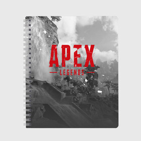 Тетрадь с принтом APEX LEGENDS в городе Новоалтайск, 100% бумага | 48 листов, плотность листов — 60 г/м2, плотность картонной обложки — 250 г/м2. Листы скреплены сбоку удобной пружинной спиралью. Уголки страниц и обложки скругленные. Цвет линий — светло-серый
 | 2020 | 5 сезон | apex legends 5 | art | ea | loba | ps4 | season | апекс | апекс 5 | апекс легенд | лоба | персонаж