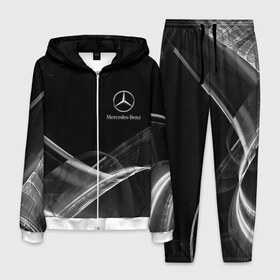 Мужской костюм 3D с принтом MERCEDES. в городе Новоалтайск, 100% полиэстер | Манжеты и пояс оформлены тканевой резинкой, двухслойный капюшон со шнурком для регулировки, карманы спереди | Тематика изображения на принте: abstract | amg | auto | brand | car | geometry | mercedes | sport | texture | абстракция | авто | автомобильные | амг | бренд | геометрия | классика | машины | мерседес | модные | спорт | стиль | текстура