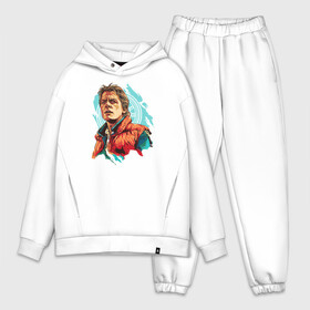 Мужской костюм хлопок OVERSIZE с принтом Marty MCFLY в городе Новоалтайск,  |  | back to the future | bttf | марти макфлай