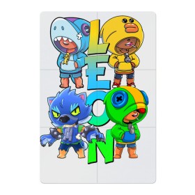 Магнитный плакат 2Х3 с принтом Brawl Stars Leon Quattro в городе Новоалтайск, Полимерный материал с магнитным слоем | 6 деталей размером 9*9 см | Тематика изображения на принте: brawl leon | brawl stars | leon | leon green | leon sally | leon shark | leon wolf | бравл старс | леон | леон акула | леон бравл | леон волк | леон салли