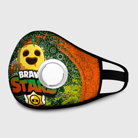 Маска из неопрена с принтом Brawl Stars Robot Spike в городе Новоалтайск, неопрен 100% | Форма огибающая нос. Резинки для ушей с дополнительной резинкой на затылке. Клапан для выдоха для активного дыхания при занятиях спортом. Эластичный материал маски и окантовки для лучшего растяжения и прилегания маски.  | brawl | brawl stars | robospike | robot spike | spike | бравл | бравл кактус | бравл спайк | бравл старс | кактус | робоспайк | робот спайк | спайк | спайк робот