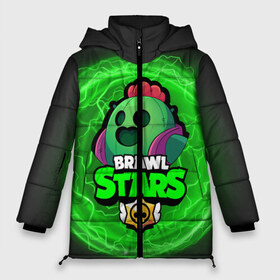 Женская зимняя куртка 3D с принтом Brawl Stars SPIKE в городе Новоалтайск, верх — 100% полиэстер; подкладка — 100% полиэстер; утеплитель — 100% полиэстер | длина ниже бедра, силуэт Оверсайз. Есть воротник-стойка, отстегивающийся капюшон и ветрозащитная планка. 

Боковые карманы с листочкой на кнопках и внутренний карман на молнии | 8 bit | 8 бит | bibi | brawl | brawl stars | crow | leon | spike | sprout | stars | бравл | бравл старс | браво старс | игра | компьютерная | кров | леон | онлайн | старс
