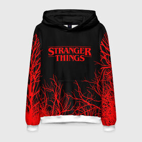 Мужская толстовка 3D с принтом STRANGER THINGS в городе Новоалтайск, 100% полиэстер | двухслойный капюшон со шнурком для регулировки, мягкие манжеты на рукавах и по низу толстовки, спереди карман-кенгуру с мягким внутренним слоем. | 11 | stranger things | одди | одиннадцатая | очень странные дела | сериалы