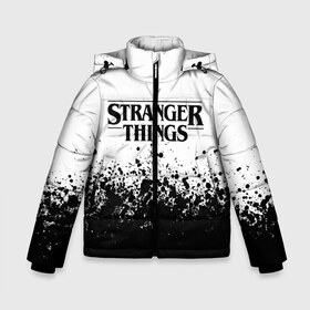 Зимняя куртка для мальчиков 3D с принтом STRANGER THINGS в городе Новоалтайск, ткань верха — 100% полиэстер; подклад — 100% полиэстер, утеплитель — 100% полиэстер | длина ниже бедра, удлиненная спинка, воротник стойка и отстегивающийся капюшон. Есть боковые карманы с листочкой на кнопках, утяжки по низу изделия и внутренний карман на молнии. 

Предусмотрены светоотражающий принт на спинке, радужный светоотражающий элемент на пуллере молнии и на резинке для утяжки | 11 | stranger things | одди | одиннадцатая | очень странные дела | сериалы