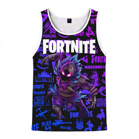 Мужская майка 3D с принтом FORTNITE x RAVEN в городе Новоалтайск, 100% полиэстер | круглая горловина, приталенный силуэт, длина до линии бедра. Пройма и горловина окантованы тонкой бейкой | deadmau5 | fortnite | fortnite 2 | fortnite x маршмелло | ikonik | marshmello | ninja | ninja streamer | raven | travis scott | ворон | иконик | ниндзя | пили | рейвен | трэвис скотт | фортнайт