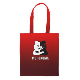 Шоппер 3D с принтом Monokuma в городе Новоалтайск, 100% полиэстер | Плотность: 200 г/м2; Размер: 34×35 см; Высота лямок: 30 см | anime | danganropna | monokuma | аниме | анимэ | медведь | мишка | монокума | мономишка | черно белый медведь