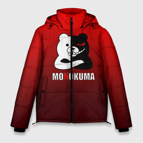Мужская зимняя куртка 3D с принтом Monokuma в городе Новоалтайск, верх — 100% полиэстер; подкладка — 100% полиэстер; утеплитель — 100% полиэстер | длина ниже бедра, свободный силуэт Оверсайз. Есть воротник-стойка, отстегивающийся капюшон и ветрозащитная планка. 

Боковые карманы с листочкой на кнопках и внутренний карман на молнии. | Тематика изображения на принте: anime | danganropna | monokuma | аниме | анимэ | медведь | мишка | монокума | мономишка | черно белый медведь