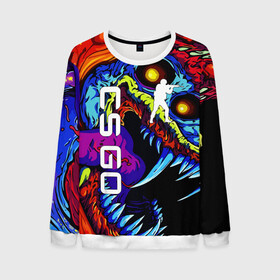 Мужской свитшот 3D с принтом CS GO HYPERBEAST / ХАЙПЕРБИСТ в городе Новоалтайск, 100% полиэстер с мягким внутренним слоем | круглый вырез горловины, мягкая резинка на манжетах и поясе, свободная посадка по фигуре | Тематика изображения на принте: astralis | awp | counter strike | cs go | cs go global offensive | cs:go | faze clan | hyper beast | team liquid | астралис | кс го | тим ликвид | фейз клан | хайпер бист | хайпербист