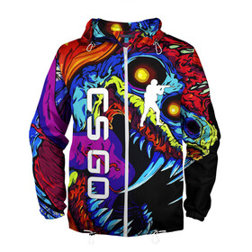 Мужская ветровка 3D с принтом CS GO HYPERBEAST / ХАЙПЕРБИСТ в городе Новоалтайск, 100% полиэстер | подол и капюшон оформлены резинкой с фиксаторами, два кармана без застежек по бокам, один потайной карман на груди | astralis | awp | counter strike | cs go | cs go global offensive | cs:go | faze clan | hyper beast | team liquid | астралис | кс го | тим ликвид | фейз клан | хайпер бист | хайпербист