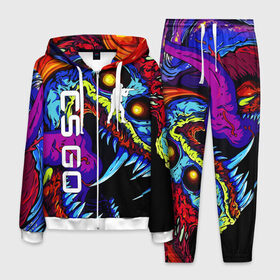 Мужской костюм 3D с принтом CS GO HYPER BEAST в городе Новоалтайск, 100% полиэстер | Манжеты и пояс оформлены тканевой резинкой, двухслойный капюшон со шнурком для регулировки, карманы спереди | astralis | awp | counter strike | cs go | cs go global offensive | cs:go | faze clan | hyper beast | team liquid | астралис | кс го | тим ликвид | фейз клан | хайпер бист | хайпербист
