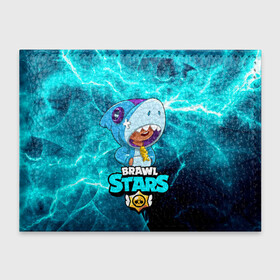 Обложка для студенческого билета с принтом Brawl Stars leon shark. в городе Новоалтайск, натуральная кожа | Размер: 11*8 см; Печать на всей внешней стороне | Тематика изображения на принте: bibi | brawl stars | coach mike | leon | leon shark | mr.p | sally leon | sprout | virus 8 bit | биби | бравл старс | вирус 8 б | леон | спроут | сэли леон