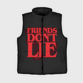 Женский жилет утепленный 3D с принтом Friends Dont Lie в городе Новоалтайск,  |  | 11 | demogorgon | dont | friends | lie | retro | stranger | things | дастин | дела | демогоргон | друзья | лгут | не | оди | одиннадцать | очень | ретро | стив | странные | хоппер | хоукинс