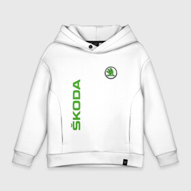 Детское худи Oversize хлопок с принтом SKODA. в городе Новоалтайск, френч-терри — 70% хлопок, 30% полиэстер. Мягкий теплый начес внутри —100% хлопок | боковые карманы, эластичные манжеты и нижняя кромка, капюшон на магнитной кнопке | abstract | auto | brand | car | geometry | skoda | sport | texture | абстракция | авто | автомобильные | бренд | геометрия | классика | машины | модные | спорт | стиль | текстура | шкода