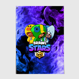 Постер с принтом Brawl Stars TRIO в городе Новоалтайск, 100% бумага
 | бумага, плотность 150 мг. Матовая, но за счет высокого коэффициента гладкости имеет небольшой блеск и дает на свету блики, но в отличии от глянцевой бумаги не покрыта лаком | 8 bit | 8 бит | bibi | brawl | brawl stars | crow | leon | spike | sprout | stars | бравл | бравл старс | браво старс | игра | компьютерная | кров | леон | онлайн | старс