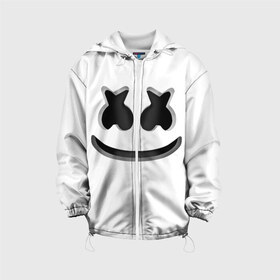 Детская куртка 3D с принтом FORTNITE x MARSHMELLO 3D в городе Новоалтайск, 100% полиэстер | застежка — молния, подол и капюшон оформлены резинкой с фиксаторами, по бокам — два кармана без застежек, один потайной карман на груди, плотность верхнего слоя — 90 г/м2; плотность флисового подклада — 260 г/м2 | deadmau5 | fortnite | fortnite 2 | fortnite x маршмелло | ikonik | marshmello | ninja | ninja streamer | raven | travis scott | ворон | иконик | ниндзя | пили | рейвен | трэвис скотт | фортнайт