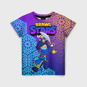 Детская футболка 3D с принтом MORTIS BRAWL STARS в городе Новоалтайск, 100% гипоаллергенный полиэфир | прямой крой, круглый вырез горловины, длина до линии бедер, чуть спущенное плечо, ткань немного тянется | brawl | brawl stars | brawl stars rogue mortis | clash | mortis brawl stars | rogue mortis | бравл старс | бравл старс коварный мортис | игра | коварный мортис | мобильные игры | мортис