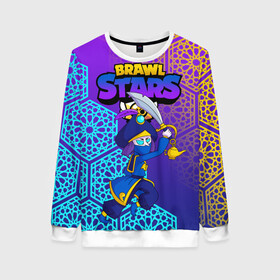 Женский свитшот 3D с принтом MORTIS BRAWL STARS в городе Новоалтайск, 100% полиэстер с мягким внутренним слоем | круглый вырез горловины, мягкая резинка на манжетах и поясе, свободная посадка по фигуре | brawl | brawl stars | brawl stars rogue mortis | clash | mortis brawl stars | rogue mortis | бравл старс | бравл старс коварный мортис | игра | коварный мортис | мобильные игры | мортис