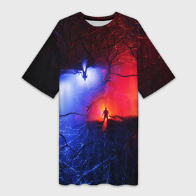Платье-футболка 3D с принтом Свой Путь в городе Новоалтайск,  |  | blue | false | fire | flame | forest | frozen | ice | lie | red | sky | soul | water | выбор | дереввья | душа | инь | инь и янь | истина | красная | ложь | мотивация | огонь | пламя | правда | путь | синяя | текстура | янь