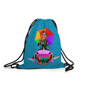 Рюкзак-мешок 3D с принтом 6IX9INE в городе Новоалтайск, 100% полиэстер | плотность ткани — 200 г/м2, размер — 35 х 45 см; лямки — толстые шнурки, застежка на шнуровке, без карманов и подкладки | 6 | 6ix9ine | 9 | america | gang | gangsta | gooba | keke | koko | music | rap | shark | tekashi | usa | акула | америка | музыка | реп | рэп | текаши