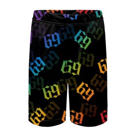 Детские спортивные шорты 3D с принтом 6IX9INE в городе Новоалтайск,  100% полиэстер
 | пояс оформлен широкой мягкой резинкой, ткань тянется
 | 6ix9ine | 6ix9ine  gooba | gooba | акула | сикснайн | сиксти найн | сиксти найн репер | такаши | текаши | текаши сикснайн