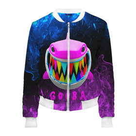 Женский бомбер 3D с принтом 6IX9INE- GOOBA в городе Новоалтайск, 100% полиэстер | застегивается на молнию, по бокам два кармана без застежек, мягкие манжеты, по низу бомбера и на воротнике — эластичная резинка | 6ix9ine | 6ix9ine  gooba | gooba | акула | сикснайн | сиксти найн | сиксти найн репер | такаши | текаши | текаши сикснайн