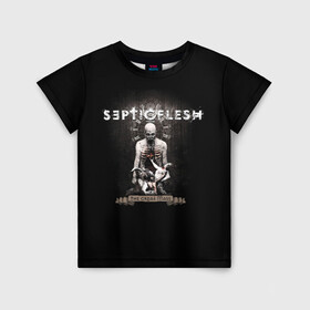 Детская футболка 3D с принтом Septicflesh в городе Новоалтайск, 100% гипоаллергенный полиэфир | прямой крой, круглый вырез горловины, длина до линии бедер, чуть спущенное плечо, ткань немного тянется | septicflesh | арт | дэт дум метал | дэт метал | музыка | рок | симфоник метал