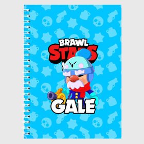 Тетрадь с принтом BRAWL STARS GALE в городе Новоалтайск, 100% бумага | 48 листов, плотность листов — 60 г/м2, плотность картонной обложки — 250 г/м2. Листы скреплены сбоку удобной пружинной спиралью. Уголки страниц и обложки скругленные. Цвет линий — светло-серый
 | Тематика изображения на принте: bibi | brawl stars | coach mike | crow | gale | leon | leon shark | max | mecha crow | mortis | mr.p | phoenix | sally leon | sandy | spike | sprout | tara | unicorn | virus 8 bit | werewolf | ворон | оборотень