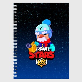 Тетрадь с принтом BRAWL STARS GALE в городе Новоалтайск, 100% бумага | 48 листов, плотность листов — 60 г/м2, плотность картонной обложки — 250 г/м2. Листы скреплены сбоку удобной пружинной спиралью. Уголки страниц и обложки скругленные. Цвет линий — светло-серый
 | Тематика изображения на принте: bibi | brawl stars | coach mike | crow | gale | leon | leon shark | max | mecha crow | mortis | mr.p | phoenix | sally leon | sandy | spike | sprout | tara | unicorn | virus 8 bit | werewolf | ворон | оборотень