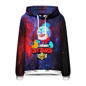 Мужская толстовка 3D с принтом BRAWL STARS GALE в городе Новоалтайск, 100% полиэстер | двухслойный капюшон со шнурком для регулировки, мягкие манжеты на рукавах и по низу толстовки, спереди карман-кенгуру с мягким внутренним слоем. | bibi | brawl stars | coach mike | crow | gale | leon | leon shark | max | mecha crow | mortis | mr.p | phoenix | sally leon | sandy | spike | sprout | tara | unicorn | virus 8 bit | werewolf | ворон | оборотень