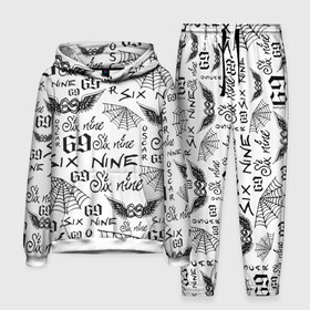 Мужской костюм 3D (с толстовкой) с принтом 6IX9INE ТАТУИРОВКИ в городе Новоалтайск,  |  | Тематика изображения на принте: 6ix9ine | bebe | gooba 6ix9ine | gummo | kooda | rap | tekashi 6ix9ine | губа | текаши.