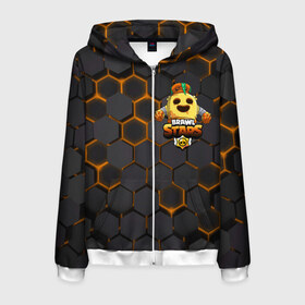 Мужская толстовка 3D на молнии с принтом Brawl Stars Robot Spike в городе Новоалтайск, 100% полиэстер | длина до линии бедра, манжеты и пояс оформлены мягкой тканевой резинкой, двухслойный капюшон со шнурком для регулировки, спереди молния, по бокам два кармана | brawl stars | brawl stars spike robot | spike | spike robot | бравл кактус | бравл спайк | бравл старс | кактус | робоспайк | спайк | спайк бравл старс