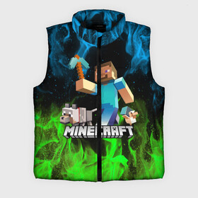 Мужской жилет утепленный 3D с принтом MINECRAFT   МАЙНКРАФТ в городе Новоалтайск,  |  | block | bright | creeper | cube | fire | flame | heat | light | minecraft | pixel | tnt | wildfire | блок | геометрия | искры | крафт | крипер | кубики | майнкрафт | огненный | огонь | пиксели | пламя | пожар | тнт