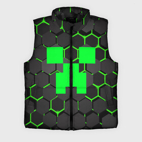 Мужской жилет утепленный 3D с принтом MINECRAFT CREEPER | КРИПЕР в городе Новоалтайск,  |  | block | creeper | cube | minecraft | pixel | блок | геометрия | крафт | крипер | кубики | майнкрафт | пиксели