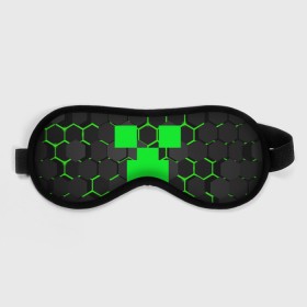 Маска для сна 3D с принтом MINECRAFT CREEPER в городе Новоалтайск, внешний слой — 100% полиэфир, внутренний слой — 100% хлопок, между ними — поролон |  | block | creeper | cube | minecraft | pixel | блок | геометрия | крафт | крипер | кубики | майнкрафт | пиксели