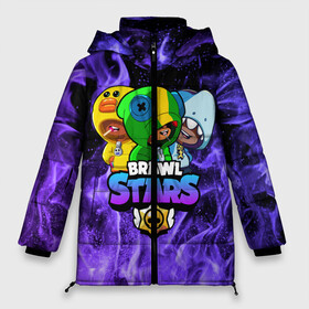 Женская зимняя куртка 3D с принтом Brawl Stars TRIO в городе Новоалтайск, верх — 100% полиэстер; подкладка — 100% полиэстер; утеплитель — 100% полиэстер | длина ниже бедра, силуэт Оверсайз. Есть воротник-стойка, отстегивающийся капюшон и ветрозащитная планка. 

Боковые карманы с листочкой на кнопках и внутренний карман на молнии | 8 bit | 8 бит | bibi | brawl | brawl stars | crow | leon | spike | sprout | stars | бравл | бравл старс | браво старс | игра | компьютерная | кров | леон | онлайн | старс