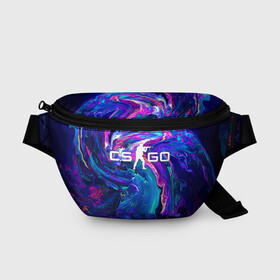 Поясная сумка 3D с принтом CS GO NEON | КС ГО НЕОНОВЫЙ КОСМОС в городе Новоалтайск, 100% полиэстер | плотная ткань, ремень с регулируемой длиной, внутри несколько карманов для мелочей, основное отделение и карман с обратной стороны сумки застегиваются на молнию | astralis | awp | counter strike | cs go | cs go global offensive | cs:go | faze clan | hyper beast | neon | team liquid | астралис | кс го | неон | тим ликвид | фейз клан | хайпер бист