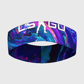 Повязка на голову 3D с принтом CS GO NEON | КС ГО НЕОНОВЫЙ КОСМОС в городе Новоалтайск,  |  | astralis | awp | counter strike | cs go | cs go global offensive | cs:go | faze clan | hyper beast | neon | team liquid | астралис | кс го | неон | тим ликвид | фейз клан | хайпер бист