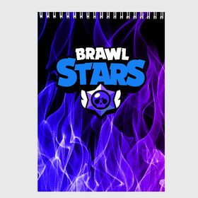 Скетчбук с принтом BRAWL STARS в городе Новоалтайск, 100% бумага
 | 48 листов, плотность листов — 100 г/м2, плотность картонной обложки — 250 г/м2. Листы скреплены сверху удобной пружинной спиралью | 8 bit | barley | brawl stars | brock | bull | colt | crow | dynamike | fire | frank | jessie | leon | nita | барли | бравл старс | брок | булл | ворон | джесси | динамайк | кольт | леон | огонь | фрэнк