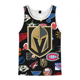 Мужская майка 3D с принтом Vegas Golden Knights (Z) в городе Новоалтайск, 100% полиэстер | круглая горловина, приталенный силуэт, длина до линии бедра. Пройма и горловина окантованы тонкой бейкой | Тематика изображения на принте: anaheim ducks | arizona coyotes | boston bruins | buffalo sabres | calgary flames | canadiens de montreal | carolina hurricanes | chicago blackhawks | colorado avalanche | columbus blue jackets | dallas stars | detroit red wings | edmonton oil | hockey | 