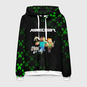 Мужская толстовка 3D с принтом MINECRAFT в городе Новоалтайск, 100% полиэстер | двухслойный капюшон со шнурком для регулировки, мягкие манжеты на рукавах и по низу толстовки, спереди карман-кенгуру с мягким внутренним слоем. | craft | game | mine | minecraft | minecraftmemories | pixel | twitter | игра | майнкрафт | маркус перссон | пиксель | ремесло | шахта