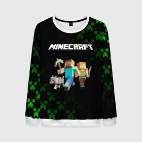 Мужской свитшот 3D с принтом MINECRAFT. в городе Новоалтайск, 100% полиэстер с мягким внутренним слоем | круглый вырез горловины, мягкая резинка на манжетах и поясе, свободная посадка по фигуре | craft | game | mine | minecraft | minecraftmemories | pixel | twitter | игра | майнкрафт | маркус перссон | пиксель | ремесло | шахта