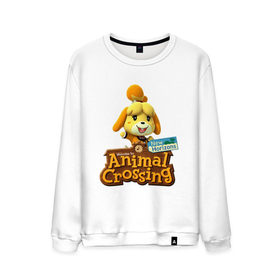 Мужской свитшот хлопок с принтом Animal Crossing Isabelle в городе Новоалтайск, 100% хлопок |  | animal crossing | isabelle | nintendo | детская | женская | игра | изабель | изабэль | мультик | мультяшный | нинтендо | рисованный | рисунок | собака | собачка | энимал кроссинг