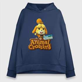 Женское худи Oversize хлопок с принтом Animal Crossing Isabelle в городе Новоалтайск, френч-терри — 70% хлопок, 30% полиэстер. Мягкий теплый начес внутри —100% хлопок | боковые карманы, эластичные манжеты и нижняя кромка, капюшон на магнитной кнопке | animal crossing | isabelle | nintendo | детская | женская | игра | изабель | изабэль | мультик | мультяшный | нинтендо | рисованный | рисунок | собака | собачка | энимал кроссинг