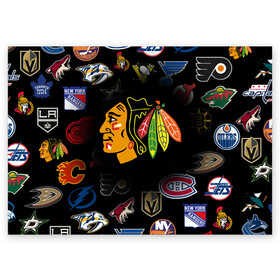 Поздравительная открытка с принтом Chicago Blackhawks (Z) в городе Новоалтайск, 100% бумага | плотность бумаги 280 г/м2, матовая, на обратной стороне линовка и место для марки
 | anaheim ducks | arizona coyotes | boston bruins | buffalo sabres | calgary flames | canadiens de montreal | carolina hurricanes | chicago blackhawks | colorado avalanche | columbus blue jackets | dallas stars | detroit red wings | edmonton oil | hockey | 