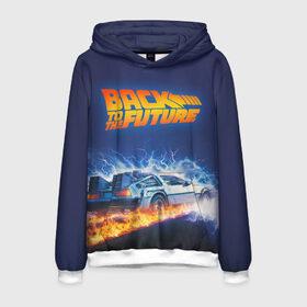 Мужская толстовка 3D с принтом Back to the Future в городе Новоалтайск, 100% полиэстер | двухслойный капюшон со шнурком для регулировки, мягкие манжеты на рукавах и по низу толстовки, спереди карман-кенгуру с мягким внутренним слоем. | back to the future | bttf | марти макфлай