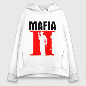 Женское худи Oversize хлопок с принтом Mafia IIDefinitive Edition(Z) в городе Новоалтайск, френч-терри — 70% хлопок, 30% полиэстер. Мягкий теплый начес внутри —100% хлопок | боковые карманы, эластичные манжеты и нижняя кромка, капюшон на магнитной кнопке | definitive edition | mafia | mafia ii | игра | мафия | мафия 2 | шутер